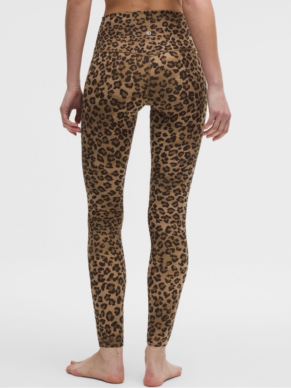 lululemon athletica High-Waist Leopard Print Leggings - Brown/Black small